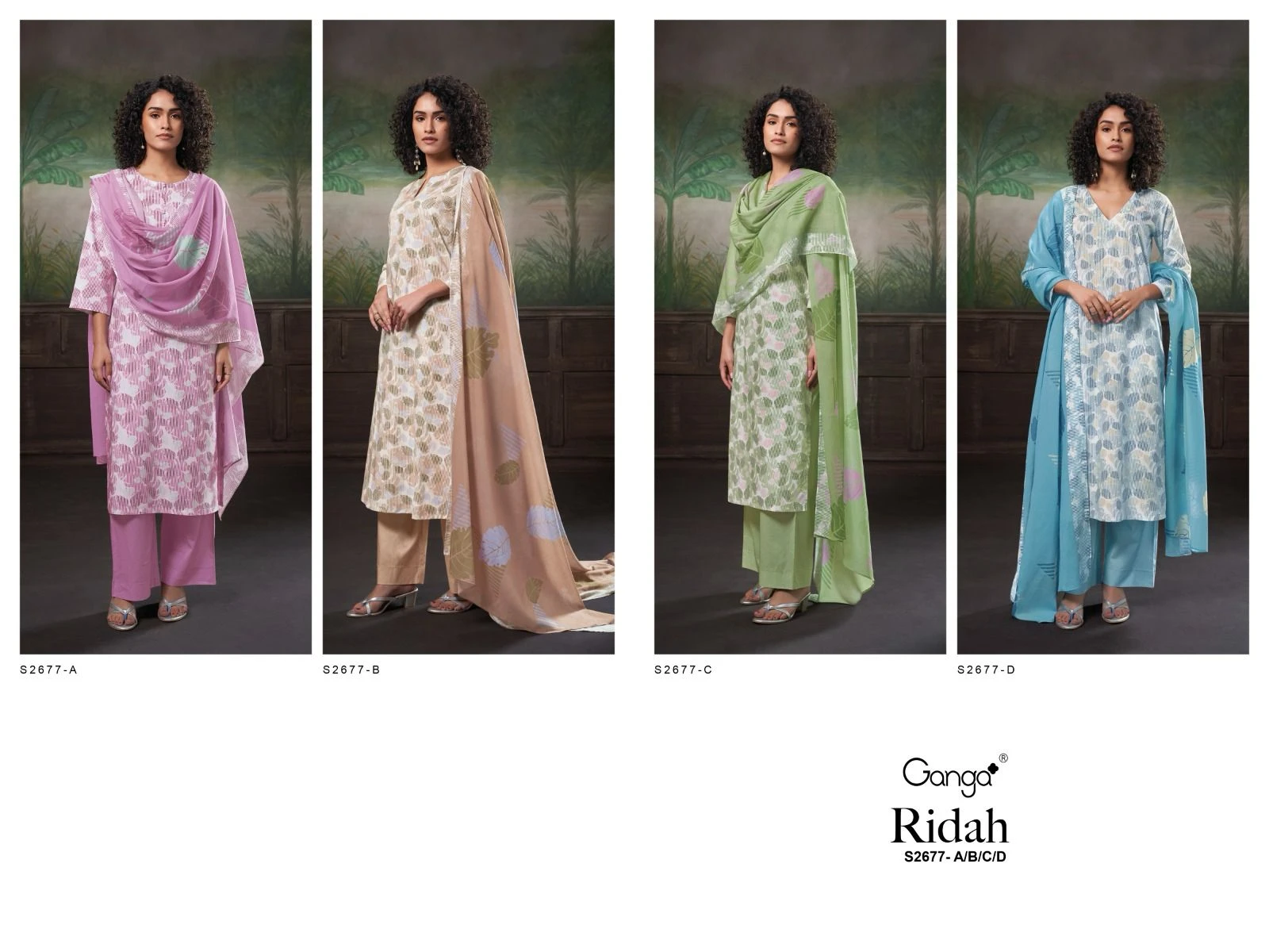 Ganga Ridah 2677 Premium Cotton Printed Wholesale Fancy Salwar Suit Catalog — Wholesale Salwar Suits, Ganga wholesale from Surat — view 6